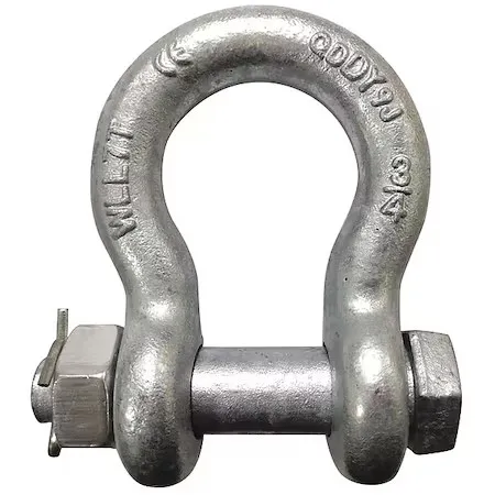 Такелажная скоба Zoro Select 55Ay35 Anchor Shackle, 19, 000 Lb, Alloy Steel