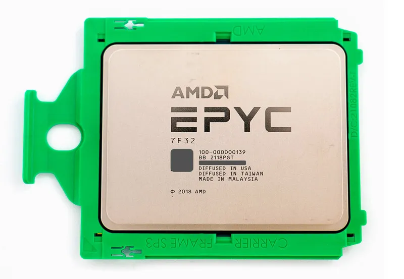 Процессор AMD EPYC 7F32 CPU processor 8 cores 16 threads 3.7GHZ up to 3.9GHZ 180