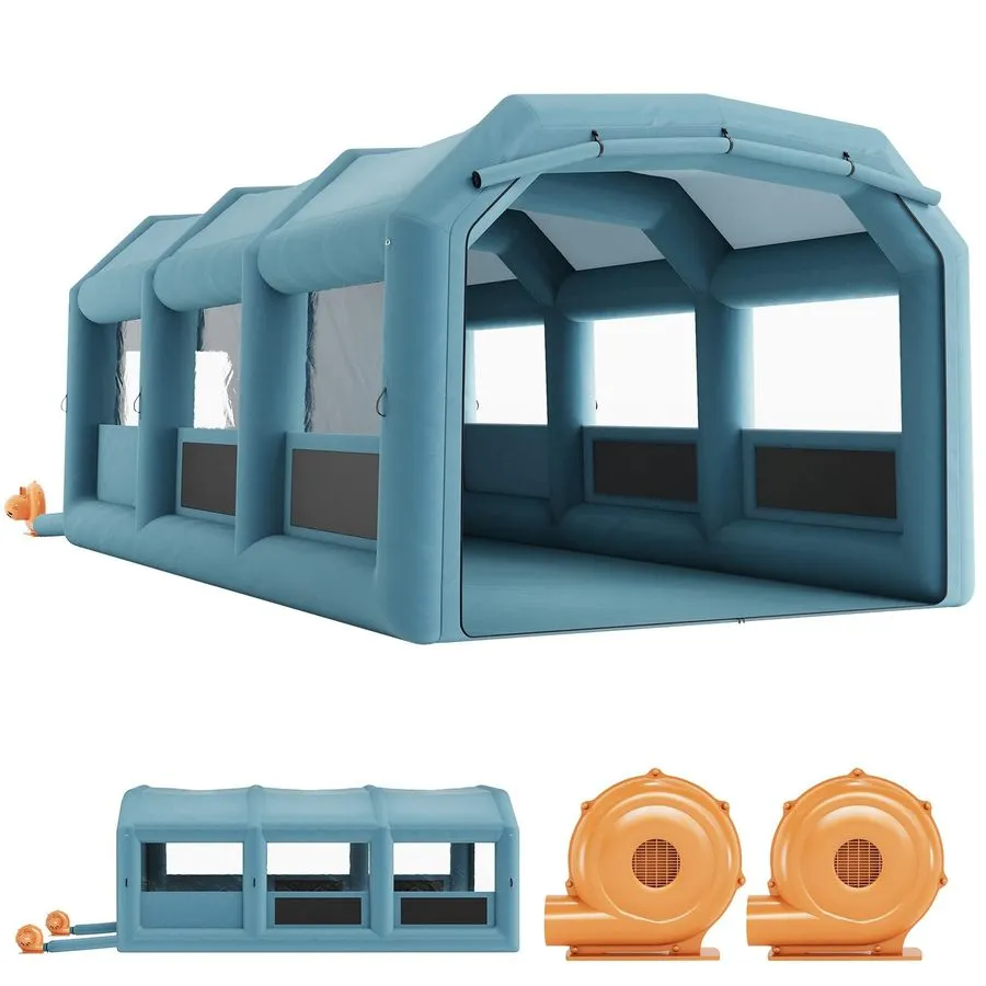 Окрасочная камера Inflatable Paint Booth 13x10x9FT/20x11.5x9FT/26x15x11 FT Infla — фото лота 2