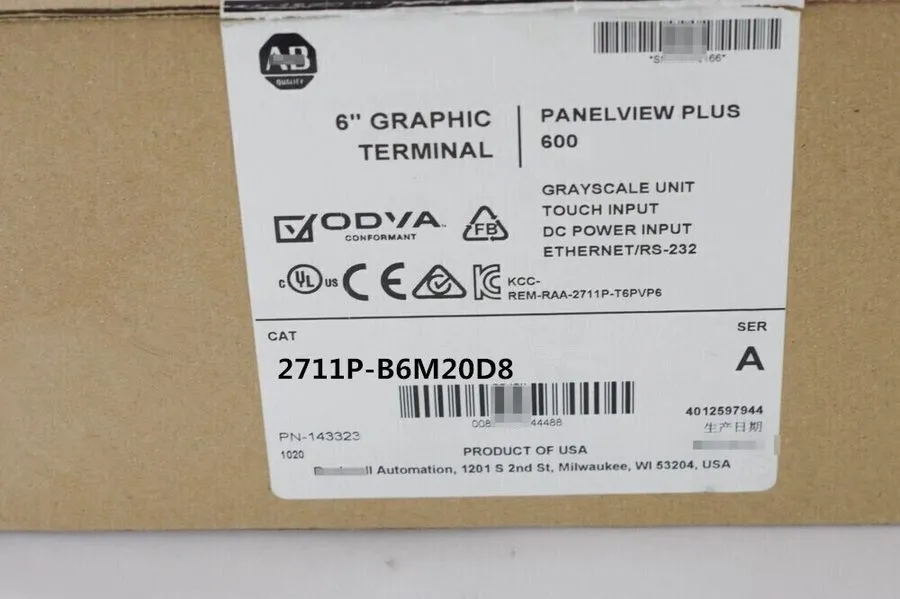 Панель оператора Allen Bradley 2711P-B6M20D8 Panelview Plus 600 Graphic Terminal