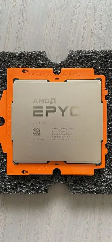 Процессор AMD EPYC Genoa 9474f CPU processor 3.6GHz 48 core 96 thread SP5 320-40 — фото лота 3