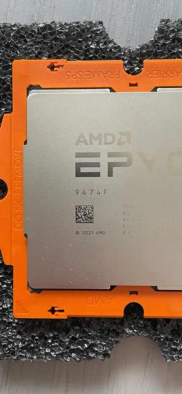 Процессор AMD EPYC Genoa 9474f CPU processor 3.6GHz 48 core 96 thread SP5 320-40 — фото лота 4
