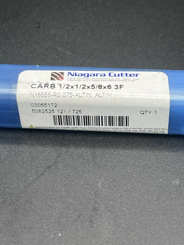 Режущий инструмент Niagara N18656 1/2” Carbide Corner Radius End Mill 3 Flute .0 — фото лота 1