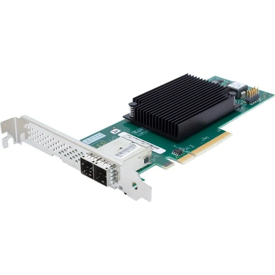 СХД ATTO 8 External Port 12Gb/s SAS/SATA to PCIe 4.0 Host Bus Adapter ESAH1280GT