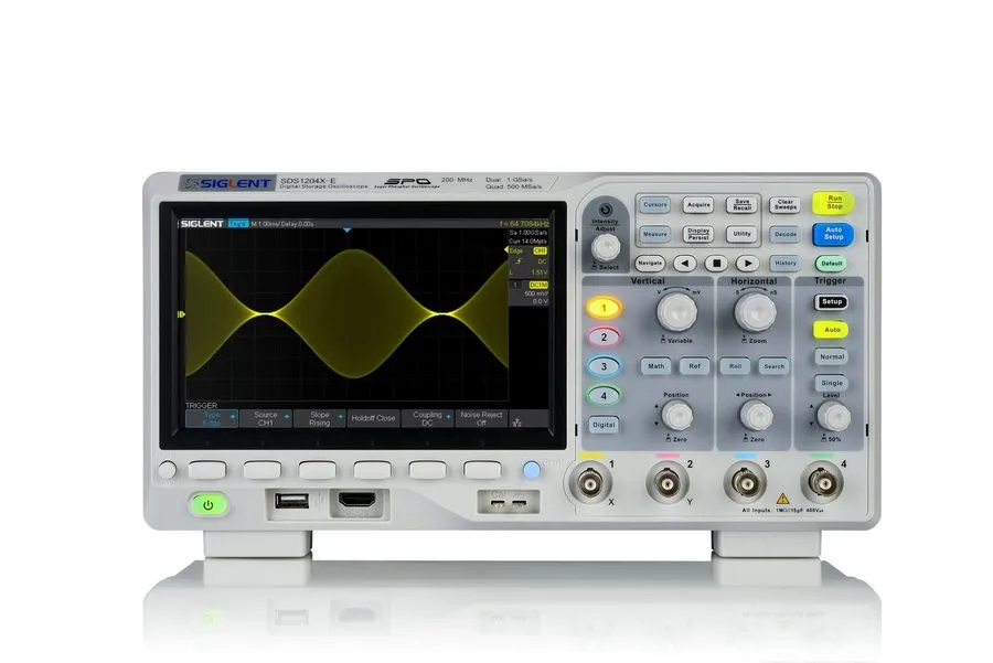 Осциллограф SIGLENT SDS1204X-E 4-CH 200MHz 1 GSa/s 14MB Super Phosphor Oscillosc