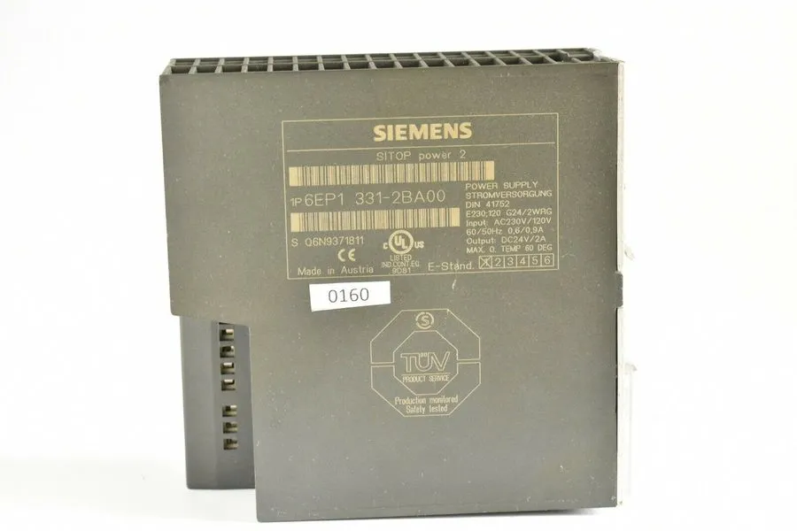 Блок питания Siemens 6EP1 331-2BA00 Sitop Power 2 Power Supply Din Rail 24VDC 2A
