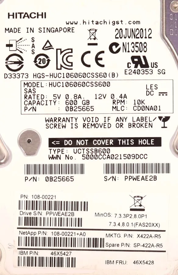 Жёсткий диск Hgst HUC106060CSS600 600Gb 2.5 Inch Sas Hdd 10K 10000 Rpm 6Gb 15Mm