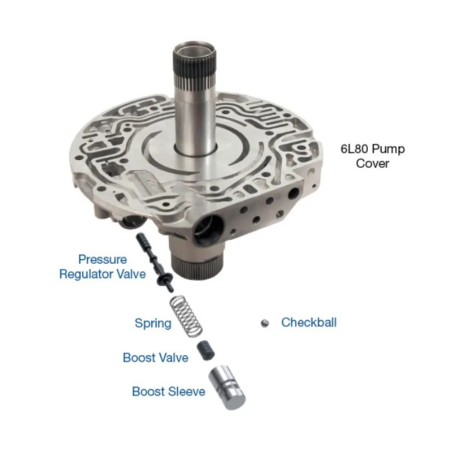 Трубопроводная арматура 6L80 6L90 Pressure Regulator & Boost Valve Kit- OVERSIZE — фото лота 2