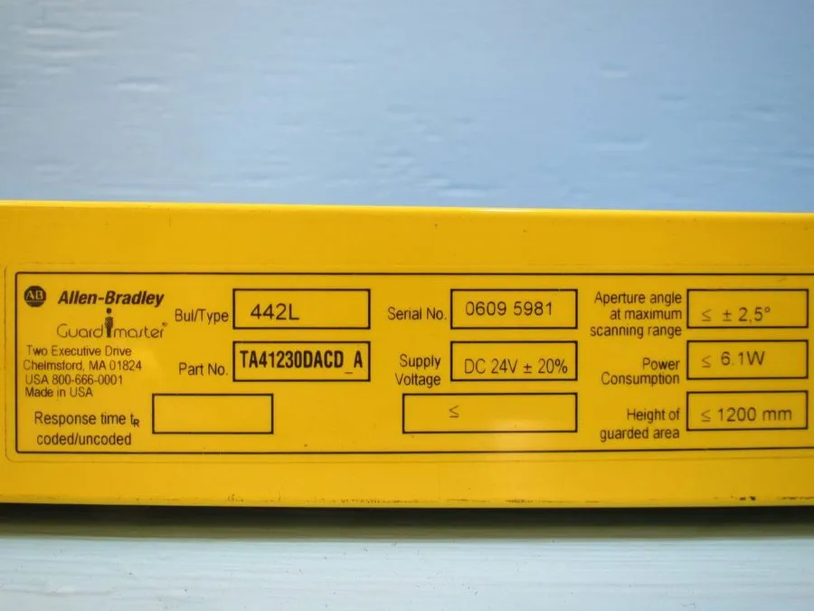 Световая завеса Allen Bradley GuardMaster 442L-TA41230DACD_A Light Curtain 1200 