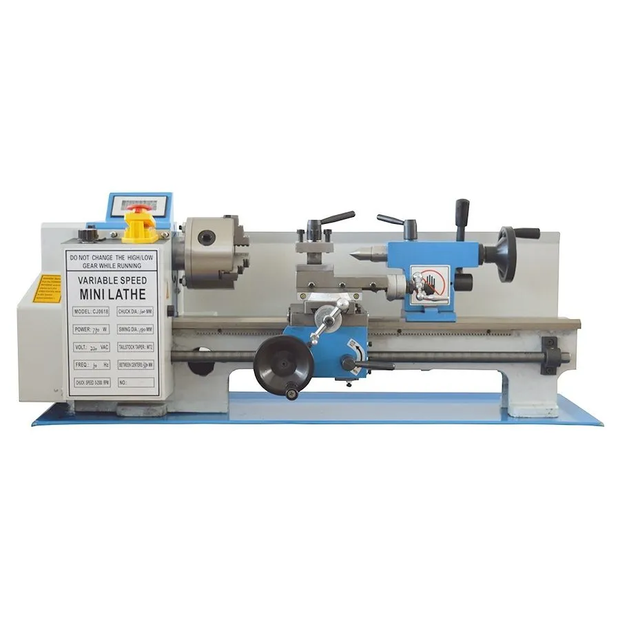 Оборудование ЧПУ CJ0618 Metric Metal Wood Lathe 7"*14" 750W DIY Woodworking Tool