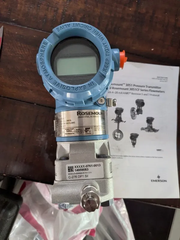 Датчик давления Rosemount 3051 Digital Pressure Transmitter 3051S2CD1A2A12A1AL4M — фото лота 1