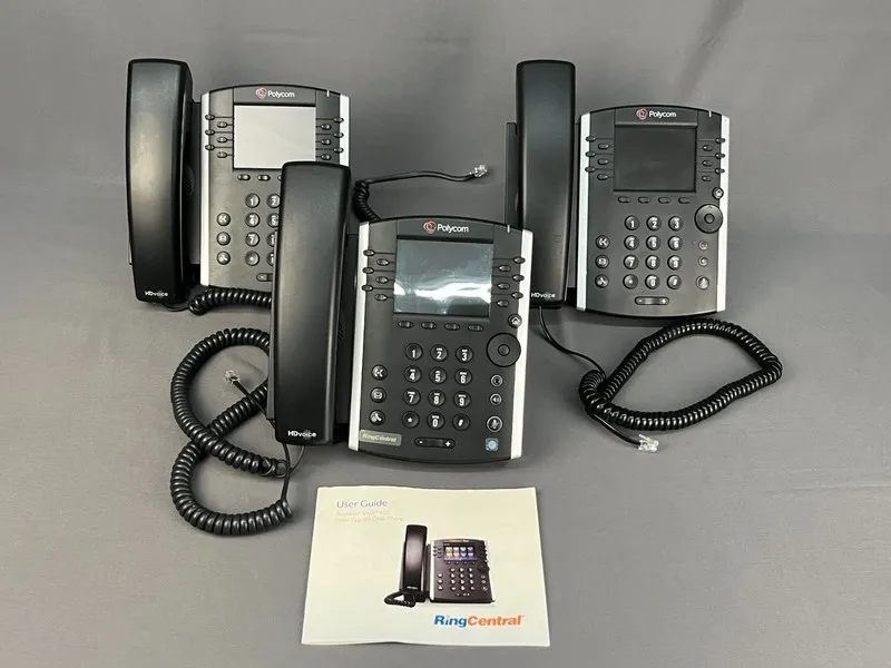 Блок питания Polycom VVX 410 Corded 12 Line PoE Phone 2201-46186-001 w/ POWER SU