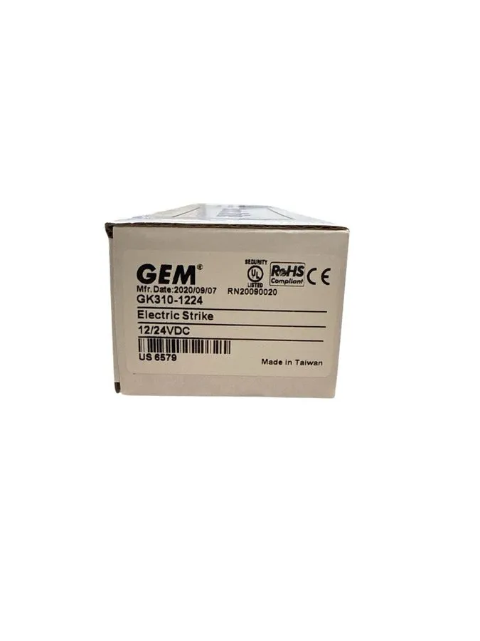 Оборудование видеонаблюдения Gianni Industries GEM Electric Strike GK310-1224 12 — фото лота 1