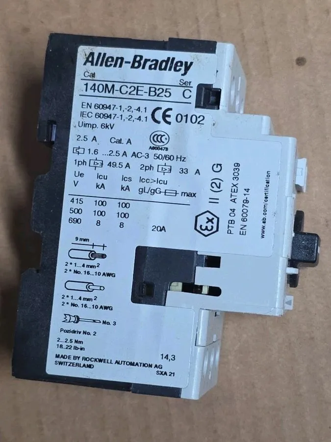 Автоматический выключатель Allen Bradley 140M-C2E-B25 Motor Protection Circuit B