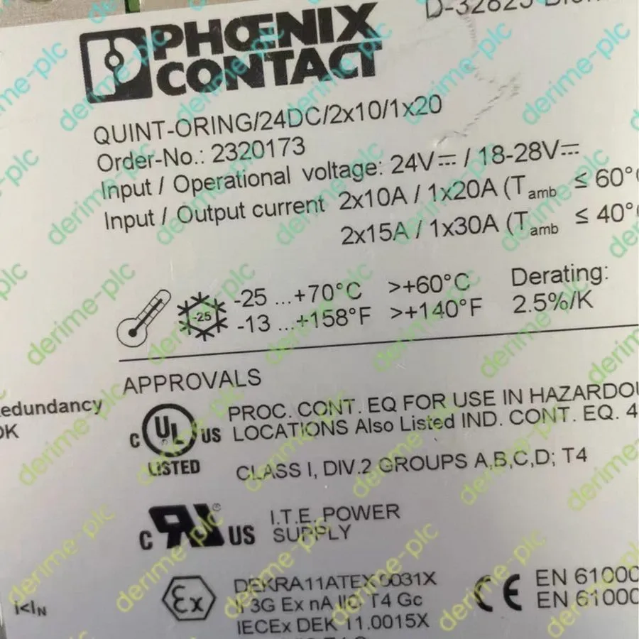 Блок питания PHOENIX CONTACT QUINT-ORING/24DC/2X10/1X20 POWER SUPPLY 24VDC 2X10A
