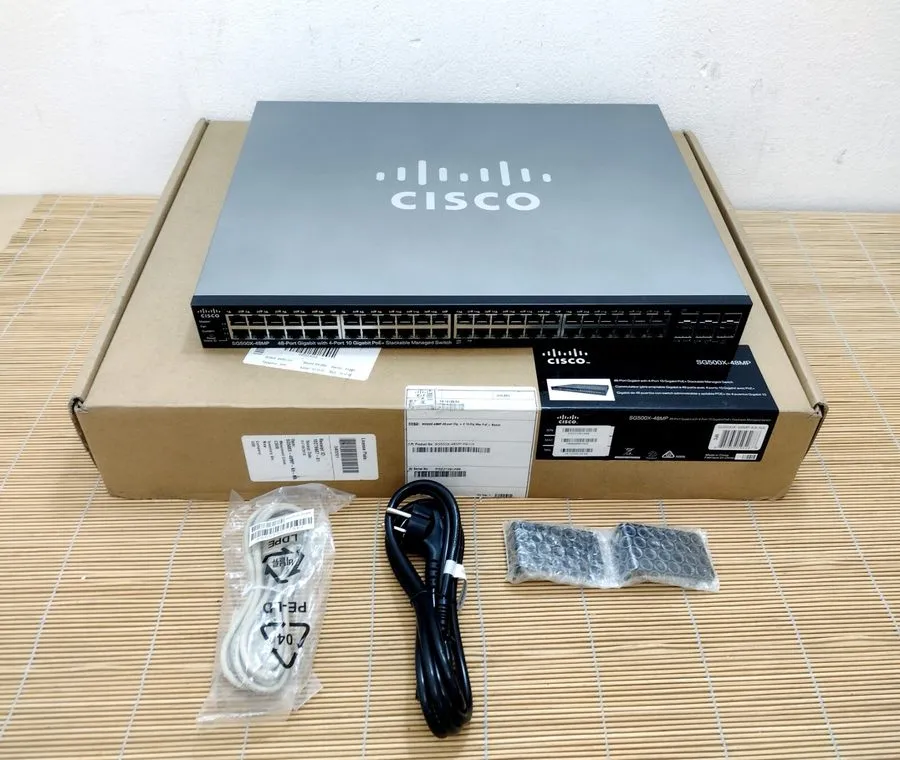 Коммутатор Cisco SG500X-48MP-K9 48-Port Gigabit PoE + 4x10GE SFP Switch