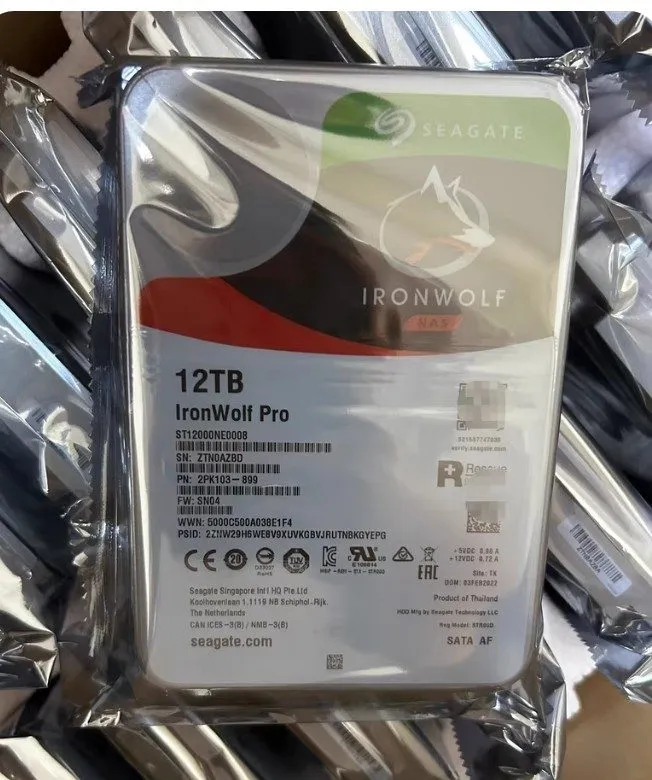 Жёсткий диск Seagate IronWolf Pro ST12000NE0008 12TB 7200RPM SATA3.0 6Gb/s 3.5" 