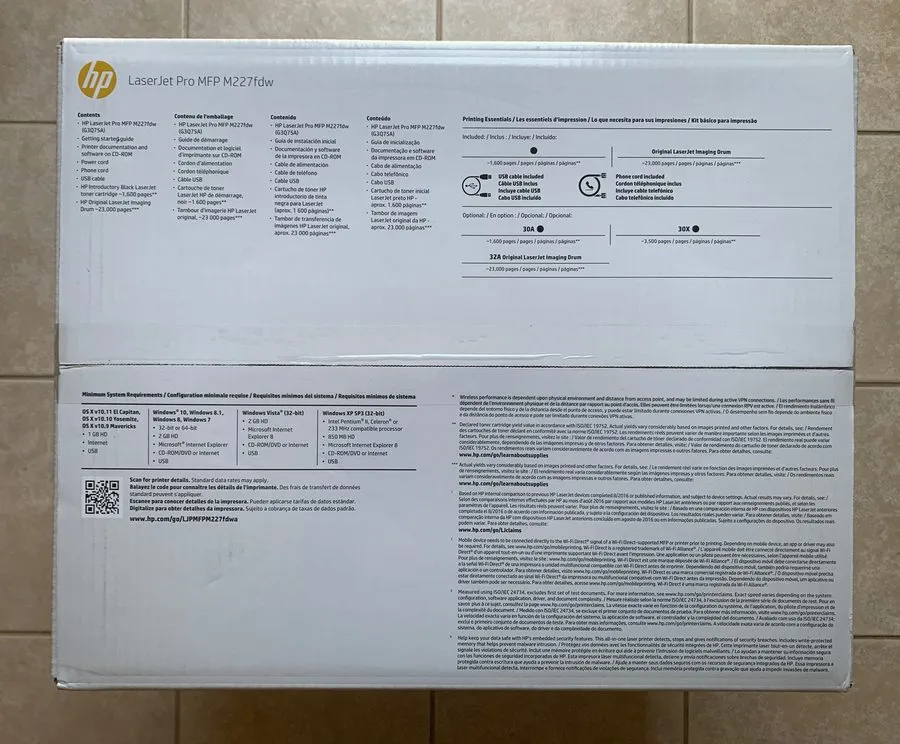 Лазерный принтер HP LaserJet Pro MFP M227fdw All-In-One Printer Laser Printer