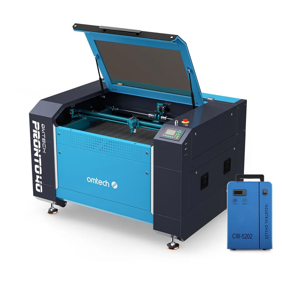 Лазерный гравёр OMTech Pronto 40 90W CO2 Laser Engraver Cutter 1000m/s 24x35 wit