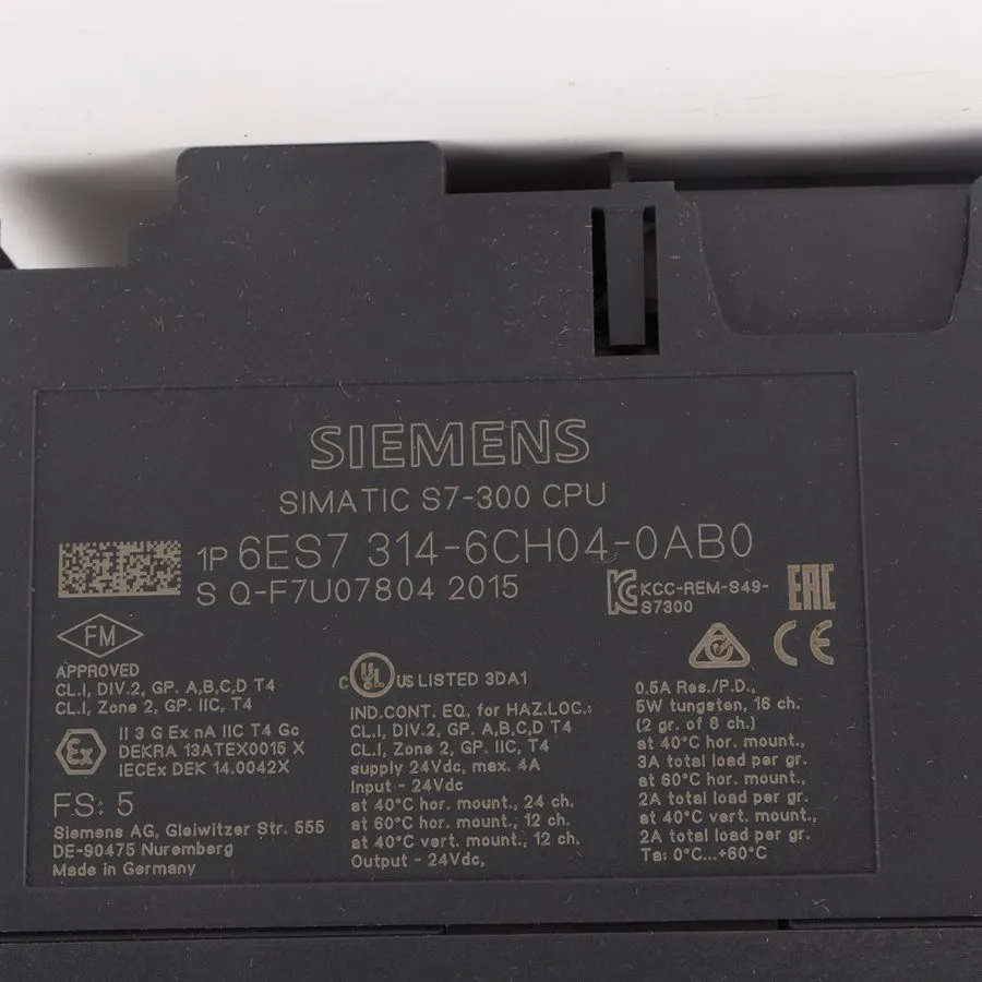 ПЛК Siemens 6ES7314-6BF02-0AB0 SIMATIC S7-300 CPU314C-2 PTP