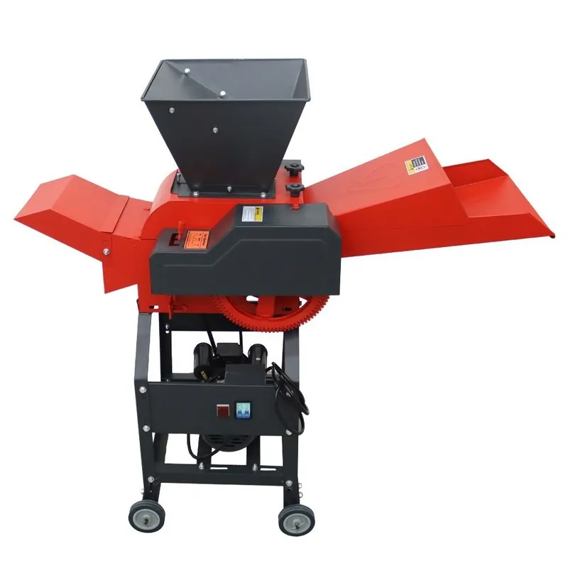 Конвейер 4 Blade Electric Hay Cutter Straw Pulverizer with Conveyor Belt 400-800