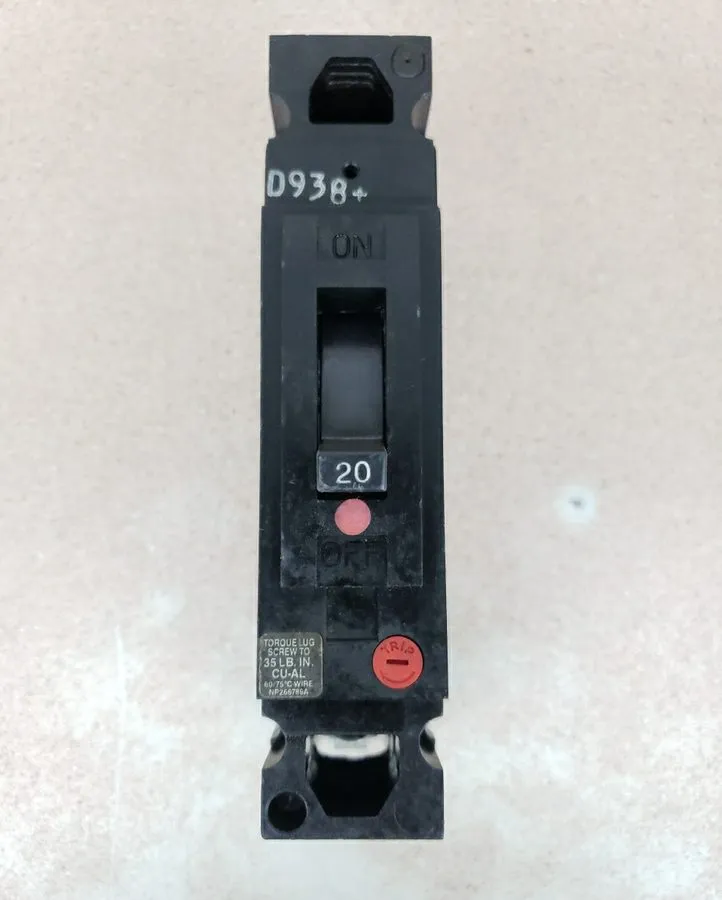 Автоматический выключатель GE TED113020 Circuit Breaker 20 Amp 277 VAC 1 Pole Ge