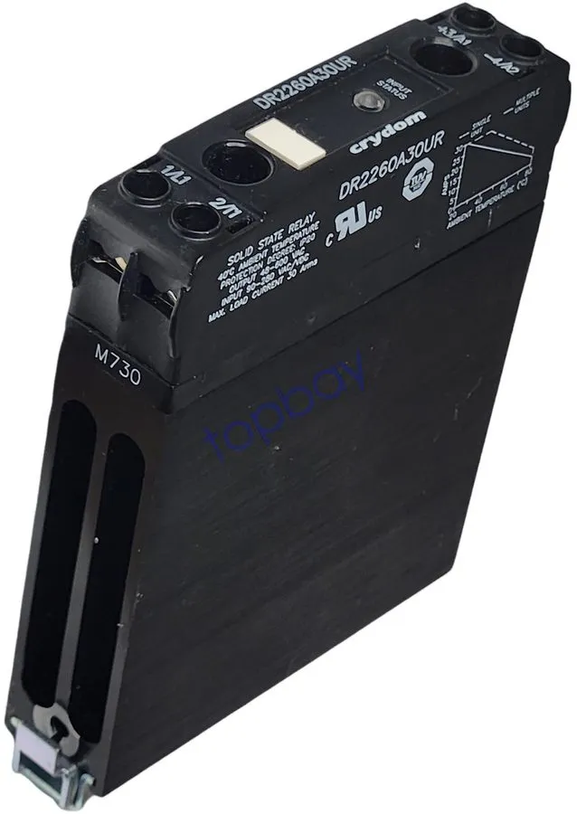 Реле Crydom DR2260A30UR Solid State Relay 30A 90-280VAC/DC 600VAC .5-3HP kW