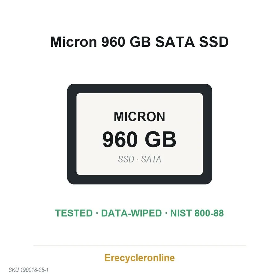 SSD-накопитель Micron 5100 MAX 960GB 2.5" SATA 6Gb/s SSD MTFDDAK960TCC Enterpris