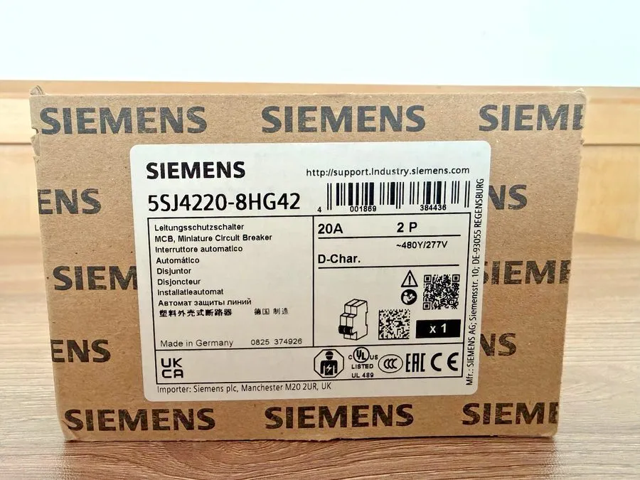 Автоматический выключатель Siemens SENTRON 5SJ4220-8HG42 Miniature Circuit Break — фото лота 1