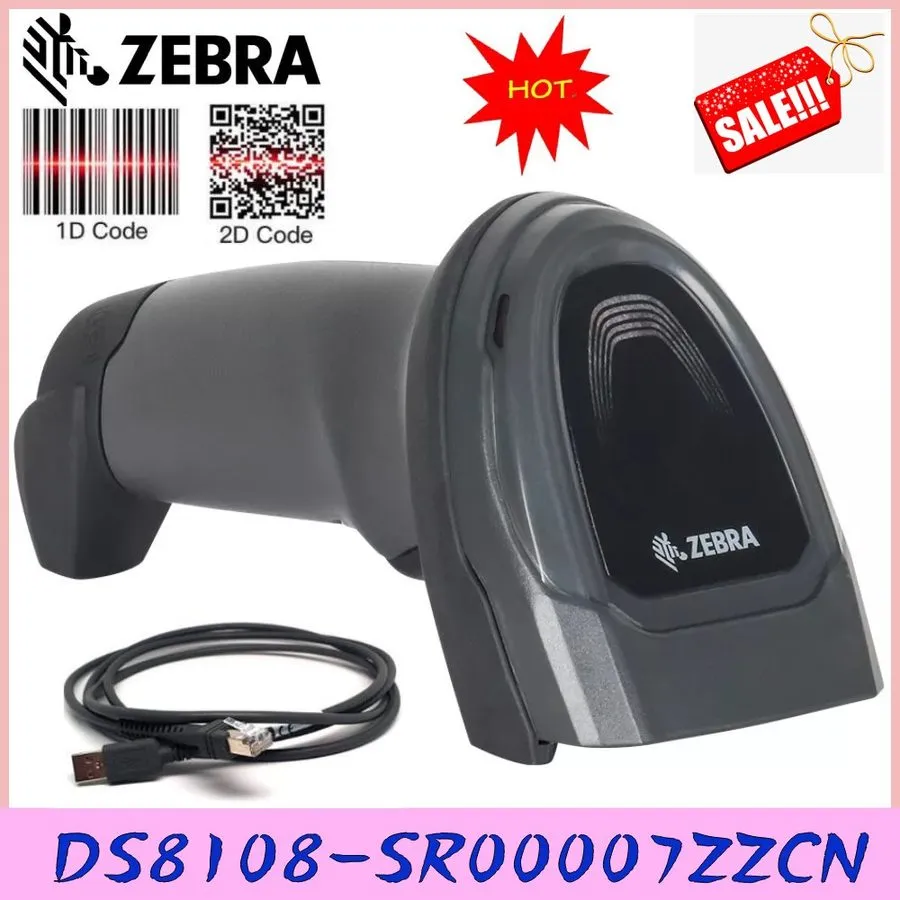 Сканер штрих-кода Zebra DS8108-SR00007ZZCN 2D Area Imaging Handheld Barcode Scan