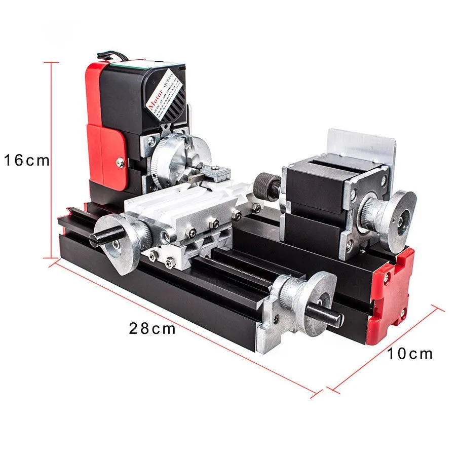 Оборудование ЧПУ Miniature Multifunction Metal Motorized Mini Lathe Machine DIY 