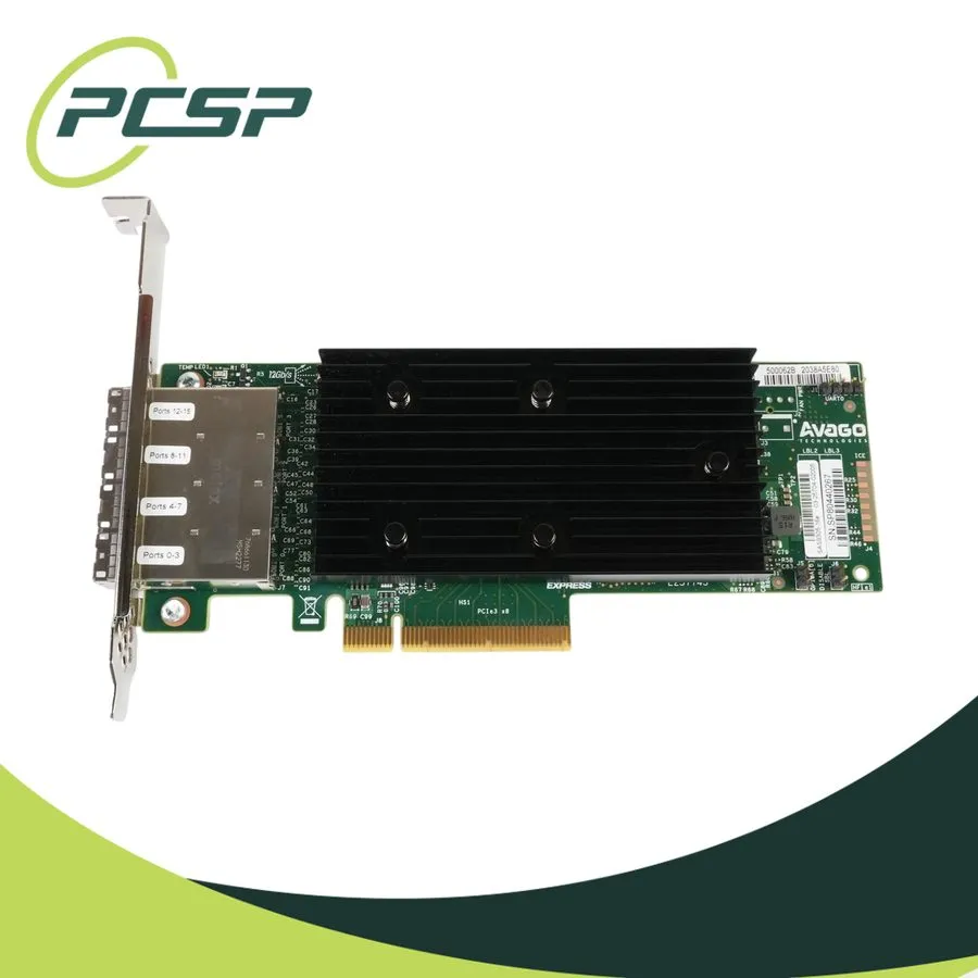 Контроллер Avago SAS 9305-16e 03-25704-02007 16-Port 12Gb/s SAS HBA High Profile