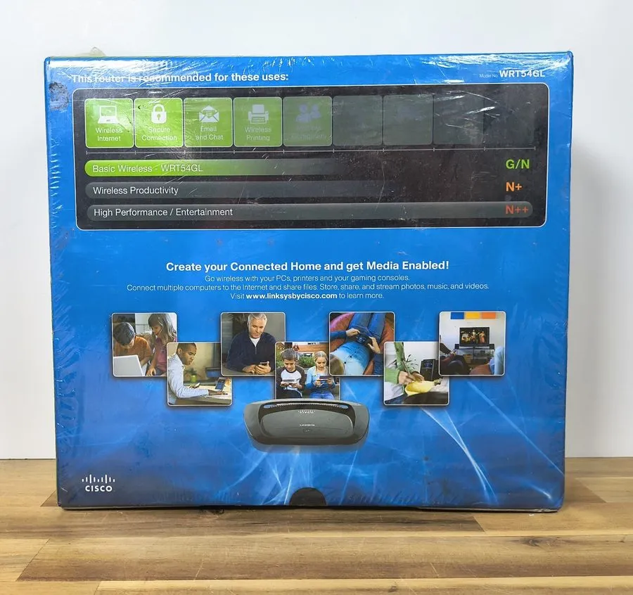 Маршрутизатор Cisco Linksys Wireless-G Broadband Router WRT54GL