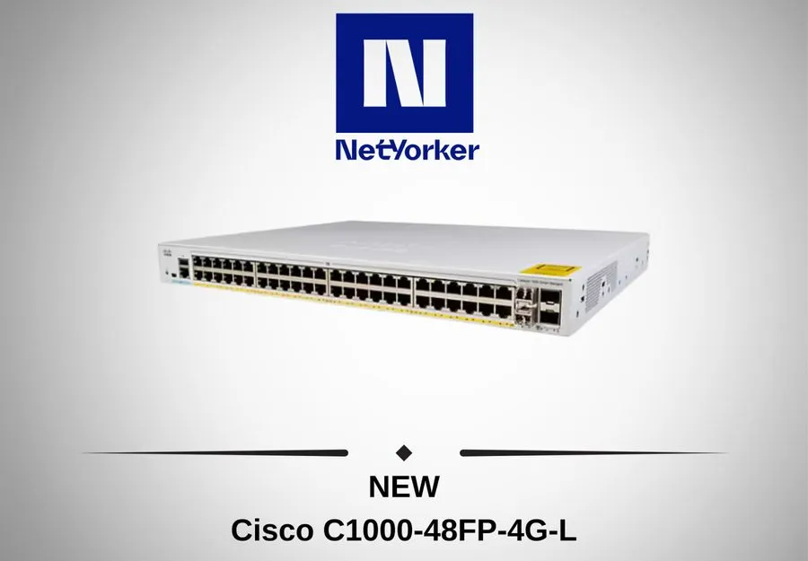Коммутатор Cisco C1000-48FP-4G-L 48 Port PoE Smart Eligible Gigabit Ethernet Swi