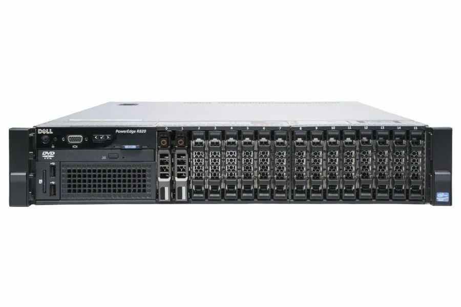 Сервер Dell PowerEdge R820 4x 8-Core E5-4610v2 128GB RAM 8x 900GB HDD 2U Rack Se