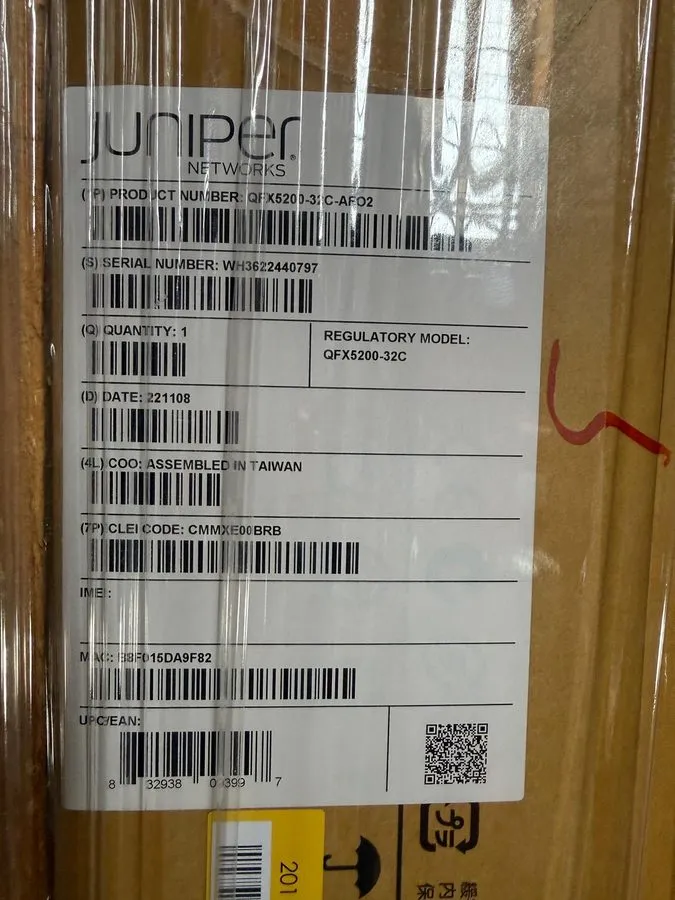 Коммутатор Juniper QFX5200-32C-AFO2 32-Port 100GbE QSFP28 Switch ig