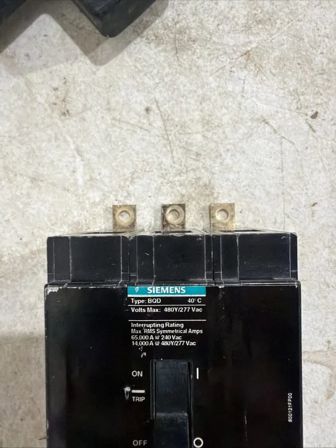 Автоматический выключатель SIMENS BQD BQD320 3 POLE 20 AMP 480V GRAY CIRCUIT BRE