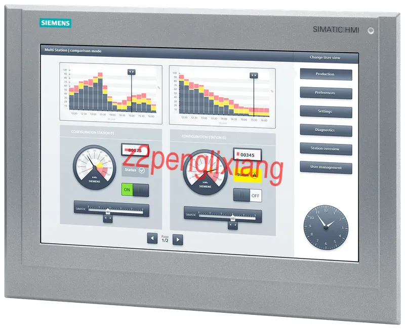 Панель оператора Replace Siemens 6AV2124-0QC13-0AX0 KTP1500 Touch Panel+Overlay