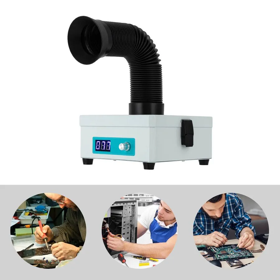 Дымоуловитель Solder Fume Extractor,150W 165CFM Soldering Smoke Extractor with 3 — фото лота 1