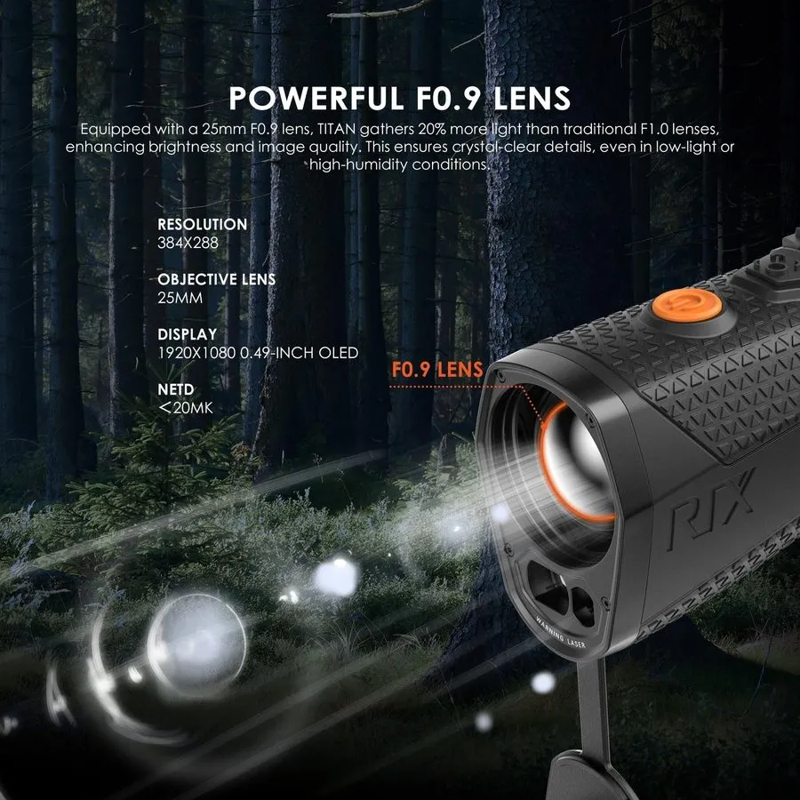 Оптико-электронная система RIX Optics TITAN T3 2.6x25mm Thermal Monocular 384x28 — фото лота 2