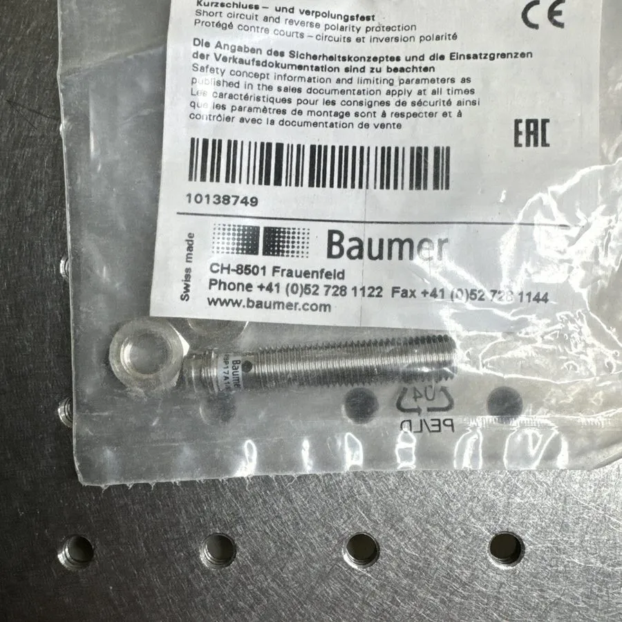 Датчик приближения Baumer IFRM 08P17A1/S35L 10-30 VDC Inductive Proximity Sensor