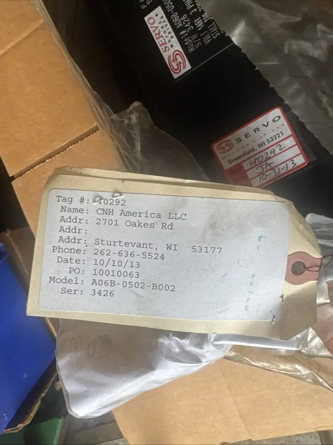 Серводвигатель GE Fanuc A06B-0502-B002 #7000 20S AC Servo Motor W/Pulse Coder — фото лота 2
