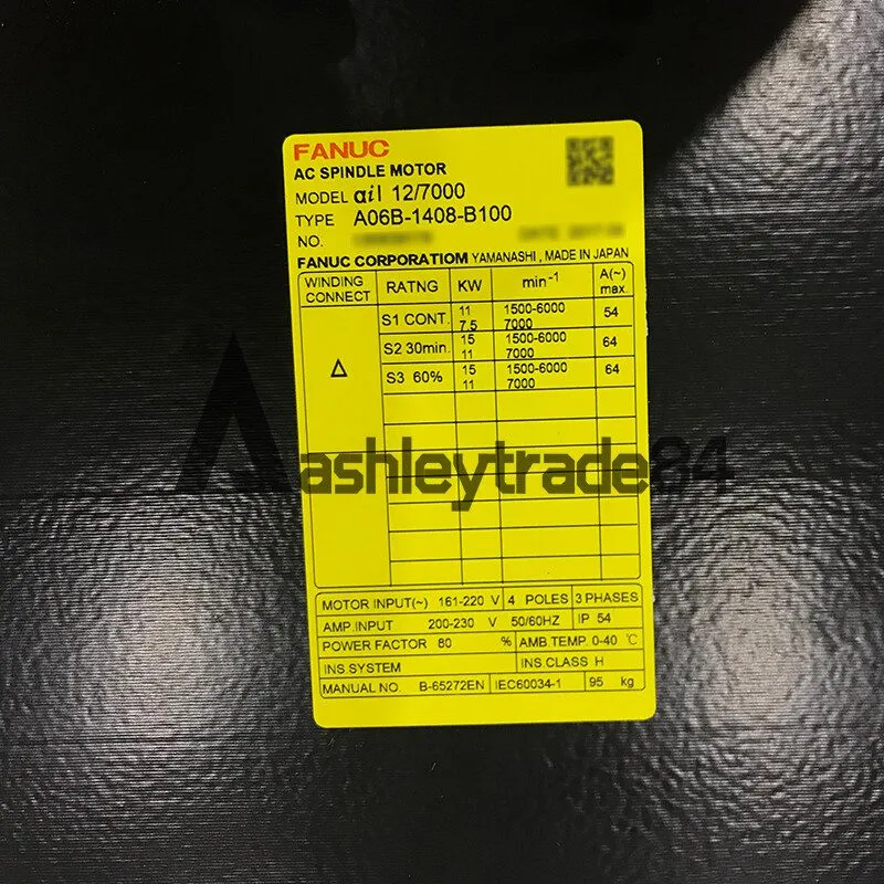 Шпиндель FANUC A06B-1408-B100 Spindle Motor