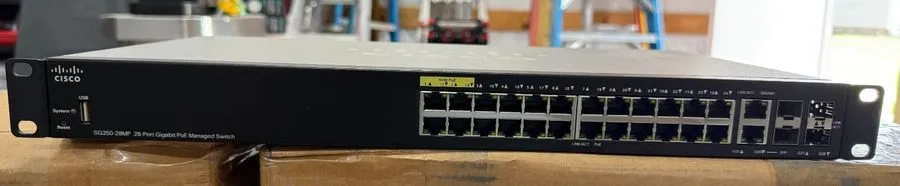 Коммутатор Cisco SG350-28MP 28-Port Gigabit Ethernet PoE Managed Switch
