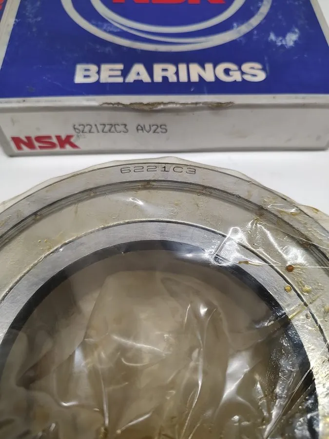 Подшипник 6221ZZ C3 NSK RADIAL DEEP GROOVE BALL BEARING Shielded 105x190x36 JAPA — фото лота 2