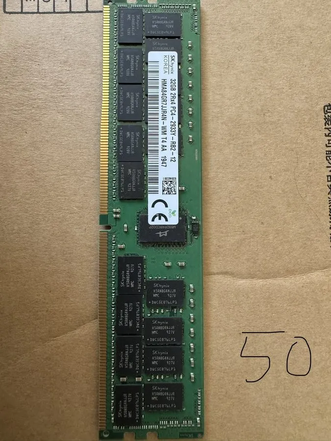 Модуль памяти SK Hynix 32GB 2Rx4 PC4-2933Y-RB2-12 HMA84GR7JJR4N-WM T4 AA Server  — фото лота 1