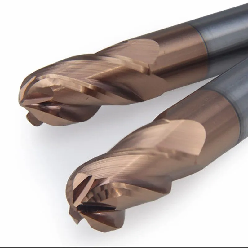 Режущий инструмент 4 Flute R0.5-R10mm Solid Carbide Ball Nose End Mill Slot Dril