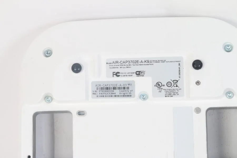Точка доступа Wi-Fi CISCO AIR-CAP3702E-A-K9 AIRONET 802.11AC DUAL BAND WIRELESS  — фото лота 1