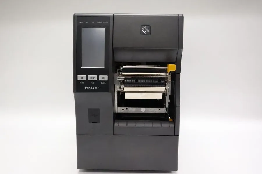 Принтер этикеток Zebra ZT411 Industrial Label Printer Working with Power Cable