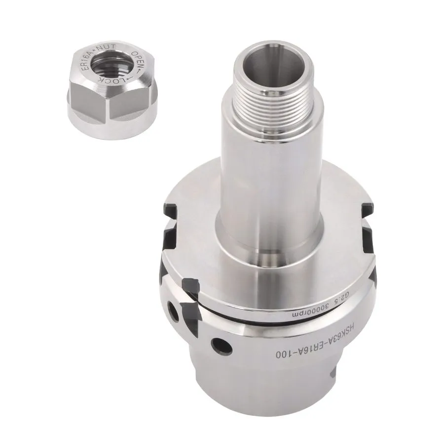 Режущий инструмент HSK63A-ER16A-100 Collet Chuck Tool Holder CNC Machine HSK 63A — фото лота 2